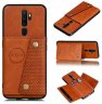 Wholesale Mobile Phone Shell Classic Textured Pattern Buckle Closure Design Anti-fall Smartphone Case brown