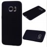 Wholesale Cute Candy Color Matte TPU Anti-scratch Non-slip Protective Cover Back Case black for Samsung S7