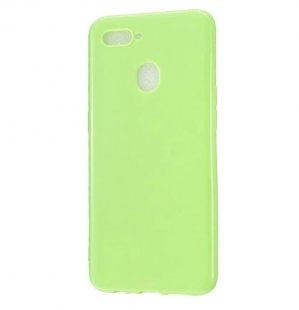 Abctay Pro Cellphone Cover Non-Slip Ultra Thin Silm Fit Easy Install Soft TPU Smartphone Shell Fluorescent green For OPPO A7/F9/F9