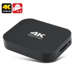 A400 4K Android 4.4 TV Box - 2GHz Quad Core CPU, 2GB RAM, 8GB me