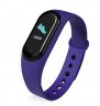 Wholesale Blood Pressure Oxygen Monitoring Call Reminder Fitness Bracelet purple M5 Smart Sports Bracelet Band Sport Watch Vzheart Rate