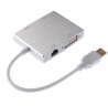 Wholesale 1080P Expander External Video Card Adapter white USB3.0 TO HDMI VGA DVI +RJ45