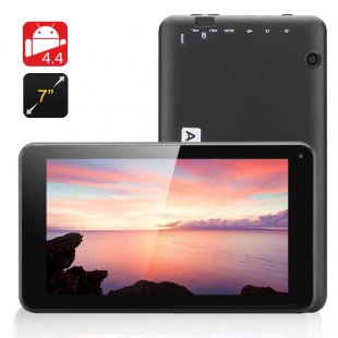 7 Inch Android 4.4 Tablet 'Eta' - Quad Core A33 CPU, Mali-400 GPU, 8GB Internal Memory, OTG (Black)