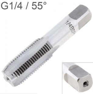 Wholesale G1/4 55 Degrees High Speed Steel G Thread Tap Attack Pipe Plate Hand Tapping Materials Cylindrical Tube Thread Repair Machine Tapping