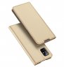 Wholesale Leather Mobile Phone Cover Magnetic Protective Case Bracket with Cards Slot Gold DUX DUCIS For Samsung A71 5G