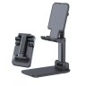 Wholesale Tablet Desktop Stand black Telescopic Folding Mobile Phone Bracket Aluminum Alloy Flat Universal