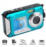 Wholesale 1080P Double Screen 16x Digital Zoom Camcorder HD268 Underwater Camera blue 2.7inch TFT Digital Camera Waterproof 24MP MAX