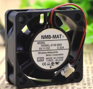 Wholesale NMB 1606KL-01W-B50-L00 5V 0.32A 1.2W 2wires Cooling Fan