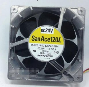 Wholesale SANYO 12038 9GL1224G104 : 24V 0.5A 3wires cooling fan