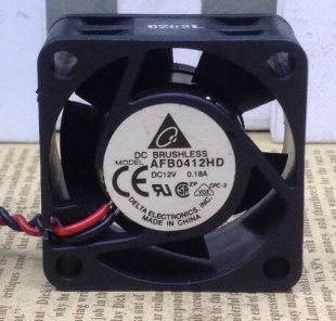 Wholesale Delta 4020 AFB0412HD 12V 0.18A 2Wire DC Brushless Fan,Cooling Fan