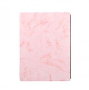 Wholesale Cover Marbling Pattern PU Leather Pen Loops Anti-fall Anti-scrach Anti-slip Protect Shell Tri-fold Tablet Case pink For iPad Pro 10.2 2019 Tablet