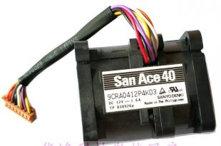 Wholesale SANYO 9CRA0412P4K03: 12V 1.6A 8wires cooling fan