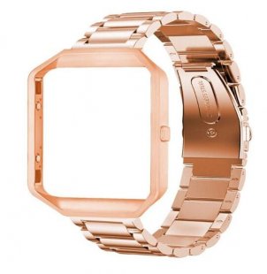 Wholesale for Fitbit Blaze Smart Watch Rose gold Stainless Steel Wrist Band Classic Bracelet Elegant Strap Frame