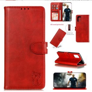 Wholesale Mobile Phone Cover PU Leather Front Buckle Smart Shell Anti-fall Phone Case 4 red For HUAWEI P40 Pro