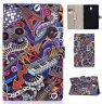 Wholesale Laptop Protective Case Color Painted Smart Stay PU Cover with Front Snap Graffiti For Samsung T590