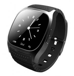 Wholesale Waterproof for Android/IOS Samsung iPhone HTC, Black M26 Bluetooth Touch Screen Smart Watch - Fashion Leisure