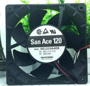 Wholesale San Ace120 12025 9G1224A408 24V 0.21A 2wire Cooling Fan