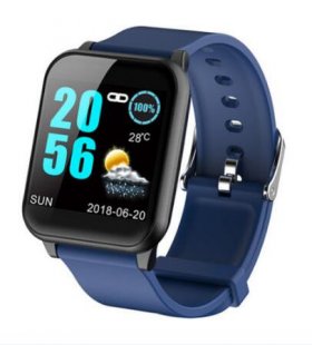 Wholesale for Phone Android Smart Bracelet blue Smart Watch Waterproof Sport Blood Pressure Heart Rate Monitor