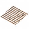 wholesale 10pcs 1/4" woodworking tools mini Twist Drill bits ferramentas Triangle Shank Cobalt Twist Drill Bit set dremel Drilling power Tools