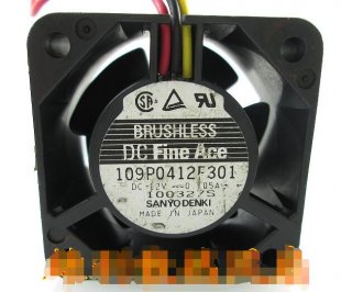 Wholesale SANYO 109P0412F301: 12V 0.105A 3wires cooling fan