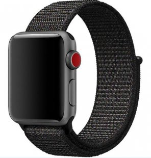 Wholesale for Apple Watch Series 4 40mm/44mm black_44mm Replacement Sport Nylon Woven Band