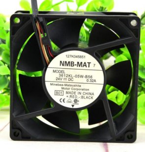 Wholesale NMB 3612KL-05W-B56 24V 0.32A 4wires Cooling Fan