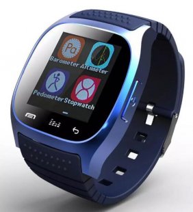 Wholesale Bluetooth Watch Wristwatch black M26 1.5 inch Screen Step Count Smart