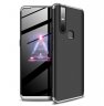 Abctay Ultra Slim PC Back Cover Non-slip Shockproof 360 Degree Full Protective Case Silver black silver For VIVO S1/V15