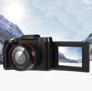 Wholesale Full HD 1080P 16MP Camera Professional Video Camera Camcorder Vlogging Flip Selfie Camcorder black Digital Camera 2.4inch TFT LCD Screen