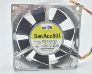 Wholesale Sanyo 109L0812H4D01 12V 0.18A 3wires Cooling Fan