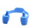 Wholesale Universal Adjustable Plastic Thumbs Modeling Mobile Phone Holder Fashion Phone Stand Bracket Holder - Blue