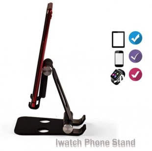 Wholesale for Smartphone iPhone iPad Laptops iWacth black Adjustable Aluminum Portable Desktop Stand for Smartphone iPhone iPad Laptops iWacth black