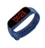 Wholesale Smart Bracelet blue_Boxed Smart Band LED Display Body Temperature Measurement Touch Screen