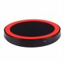 Wholesale For QI Standard Mobiles Wireless Charging Black red Universal Small Thin Round Wireless Charger