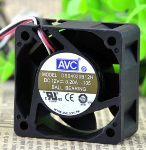 Wholesale AVC DS04020B12H 12V 0.2A 3wires Cooling Fan