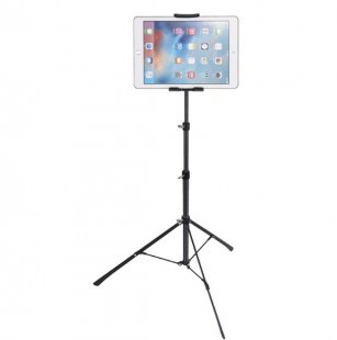 Wholesale Live Broadcast Stand black Tripod Floor Stand Support 4-12inch Celephone Ipad Tablet