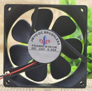 Wholesale cooling fan JMYO 8025 FD2480-S1012E : 24V 0.22A 2wires