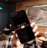 Abctay for iPhone6/6S, 6/6S PLUS, 7/8, 7/8plus, X/XS, XR, XS MAX Chic Mirror Full Protection Anti-falling black Gucci Icon Phone Case