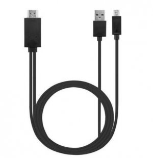 Wholesale Micro USB to HDMI 1080P HD TV Cable Adapter - for Android Samsung Phones 11PIN, Black