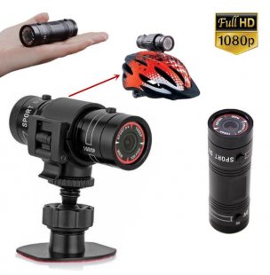 Wholesale Full HD 1080p Car Video Recorder black F9 Mini Bike Camera HD Motorcycle Helmet Sports Action Camera Video DV Camcorder