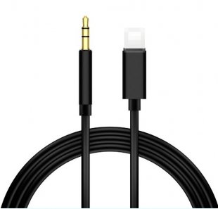 Wholesale for 7 8 Plus X XS XR MAX Car Speaker Connector Adapter Cord black Lighting to 3.5mm Male Jack Aux Audio Extension Cable