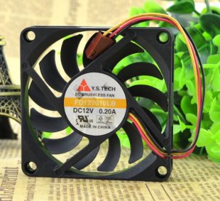 Wholesale Y.S.TECH 7010 FD127010LB 12V 0.2A 3Wire Cooling Fan