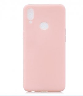 Wholesale Shockproof TPU Back Cover Soft Candy Color Frosted Surface Mobile Phone Case Light pink For Samsung A10S A20S