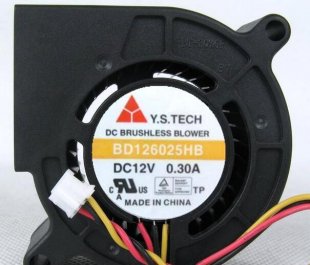 Wholesale Y.S.TECH 6025 BD126025HB 12V 0.3A DC Blower Fan,Cooling Fan