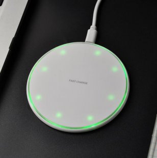 Wholesale for iPhone 8/X Samsung Huawei Xiaomi Dedicated Wireless Charging Mobile Phone Fast Charger white Smart Quick Wireless Charger