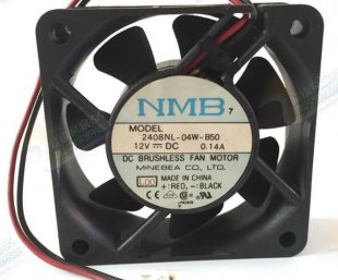 Wholesale NMB 6020 2408NL-04W-B50 : 12V 0.14A 2wires cooling fan