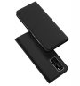 Wholesale Leather Mobile Phone Cover Magnetic Protective Case Bracket with Cards Slot black DUX DUCIS For HUAWEI P40