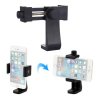 Wholesale Stable Anti-fall Design black Live Phone Clip Camera Tripod Horizontal Vertical Adjustable Clamp