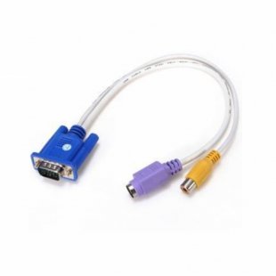 VGA to TV S-Video RCA AV OUT Converter Adapter Cable