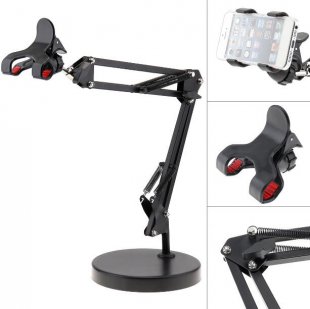 Wholesale Extendable Cell Phone Holder with Suspension Boom Scissor Long Arm Mount Stand for Live Broadcast Studio Video Chatting